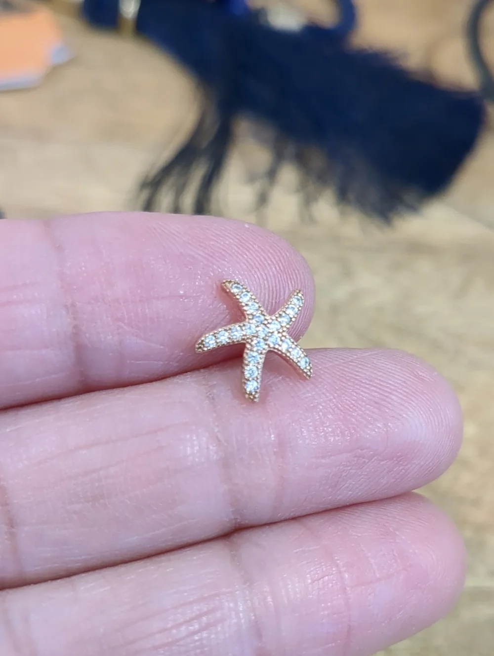 Druzy & Starfish Sterling Silver Earring Set - Women Jewelry